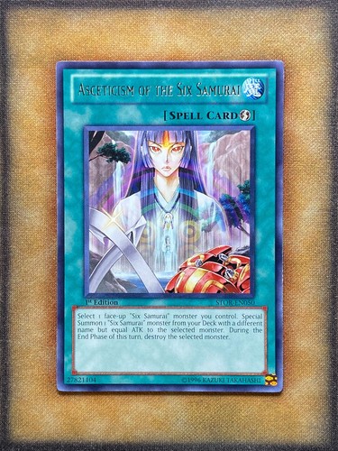 Yugioh asceticism the - the, six