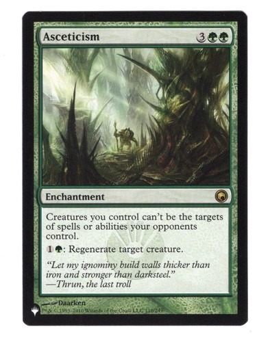 Mtg asceticism mystery booster - mtg,